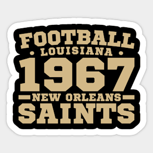 Football Louisiana 1967 New Orleans Saints Sticker